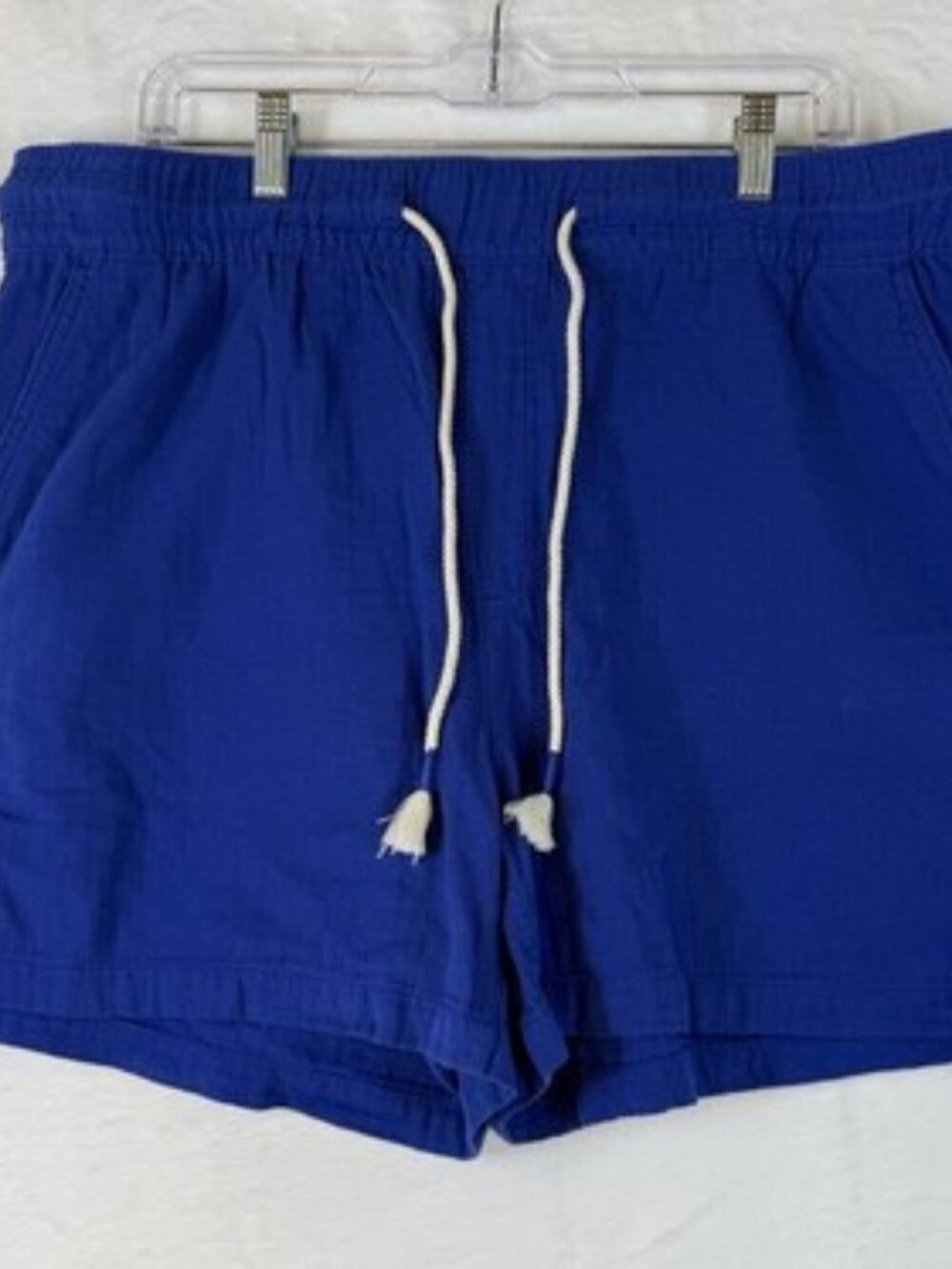 Old Navy Dimension Shorts XL Blue High Rise Cotton Gauze Blue Drawstring Women